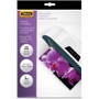 Fellowes Laminating Pouches, 3 mil, 4.5" x 6.25", Gloss Clear, 25/Pack Product Image 