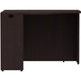 Lorell Essentials Series Corner Desk - 29.5" Height x 42" Width x 24" Depth Desk, x 1" Thickness Top - Finish: Espresso Laminate Product Image 