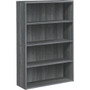 HON 10500 Series Sterling Ash Laminate Desking - 57.1" Height x 36" Width x 13.1" Depth - 4 Shelve(s) - Material: Wood Grain, Metal, Wood - Finish: Sterling Ash Laminate Product Image 