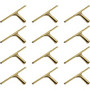Ettore Brass Squeegee - Rubber Blade - 5.5" Height x 11.8" Width x 1.3" Length - Lightweight, Changeable Blade, Streak-free - Brass - (ETO1013CT) Product Image 