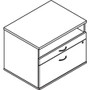Lorell Relevance Series 2-Drawer File Cabinet Credenza w/Open Shelf - 23.1" Height x 29.5" Width x 22" Depth - 2 x File Drawer(s) - 1 Shelve(s) - Finish: Charcoal, Laminate Product Image 