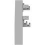 Lorell Relevance Series Short Side Leg Frame - 5.3" Height x 23.1" Width - Finish: Silver Product Image 