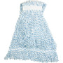 Genuine Joe Blue Stripes Hygrade Mophead - Large - Rayon - Blue, White Product Image 