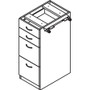 Lorell Relevance Series 4-Drawer File Cabinet - 40.4" Height x 15.5" Width x 23.6" Depth - 4 x File, Box Drawer(s) - Material: Laminate - Finish: Walnut Product Image 