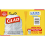 Glad CloroxPro ForceFlex Tall Kitchen Drawstring Trash Bags, 13gal, Unscented, 23.47" x 25.38", White, 120 Bag/Box, 3 Boxes/Carton Product Image 