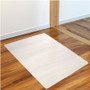 Floortex Polypropylene Rectangular Anti-Slip Foldable Chair Mat for Hard Floors-46" x 57" - 57" Length x 46" Width x 0.070" Depth x 0.070" Thickness - Rectangular - Polypropylene - Translucent Product Image 