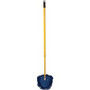 Genuine Joe Microfiber Wedge Complete Mop - MicroFiber Head - Telescopic Handle - Blue Product Image 