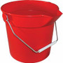 Impact 10-quart Deluxe Bucket - 2.50 gal - Handle, Spill Resistant, Embossed, Acid Resistant, Alkali Resistant, Chemical Resistant, Heavy Duty, Rugged - 10.2" x 11.1" - Polypropylene - Red Product Image 