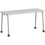 Lorell Training Table - Laminated Top - 300 lb Capacity - 29.50" Table Top Length x 23.63" Table Top Width x 1" Table Top Thickness - 59" Height - Assembly Required - (LLR60848) Product Image 