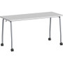 Lorell Training Table - Laminated Top - 300 lb Capacity - 29.50" Table Top Length x 23.63" Table Top Width x 1" Table Top Thickness - 59" Height - Assembly Required - (LLR60848) Product Image 