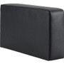 Lorell Contemporary Reception Collection Sofa Seat Armrest - Black - Polyurethane Product Image 
