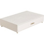 U Brands Juliet Desk Monitor Stand - 20 lb Load Capacity - 16.50" Height x 10.30" Width x 3.50" Depth - Desktop, Table - Pine Wood, Brass Product Image 