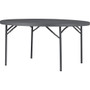 Dorel Zown Commercial Round Blow Mold Fold Table - Round Top - 4 Legs - 750 lb Capacity - 60" Table Top Diameter - 29.20" Height Product Image 