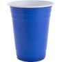 Genuine Joe 16 oz Party Cups - 16 fl oz - Blue, White - Plastic - Party, Cold Drink, Beverage Product Image 