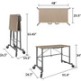 Cosco Smartfold Portable Work Desk Table - Rectangle Top - Four Leg Base - 4 Legs - 350 lb Capacity - 51.40" Table Top Width x 26.50" Table Top Depth Product Image 