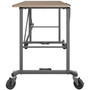 Cosco Smartfold Portable Work Desk Table - Rectangle Top - Four Leg Base - 4 Legs - 350 lb Capacity - 51.40" Table Top Width x 26.50" Table Top Depth Product Image 