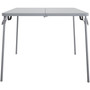 Cosco Home And Office Products Table, Card, Fold in Half, 38-1/2"Wx38-1/2"Lx29-1/2"H, Gray (CSC14036GRY1E) Product Image 