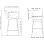 Lorell Sled Guest Stools - Tan Seat Color - Bonded Leather Seat Material - Mid Back - Sled Base - Tan Product Image 