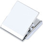 Tatco Magnetic Labeling Clip - 1.6" Length x 1.4" Width - 0.75" Size Capacity - for Cabinet, Refrigerator, Steel, Shelving - Wipe-off, Write-on, Magnetic Backing, Label Area - White Product Image 