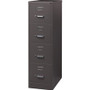 Lorell Fortress Series 26-1/2" Commercial-Grade Vertical File Cabinet - 15" Width x 26.5" Depth x 52" Height - 4 x Drawer(s) for File - Letter - Vertical - Label Holder, Drawer Extension, Ball-bearing Suspension, Heavy Duty, Security Lock Product Image 