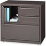 Lorell 30" Personal Storage Center Lateral File - 30" Width x 18.6" Depth x 28" Height - 3 x Drawer(s) for File, Box - (LLR60934) Product Image 
