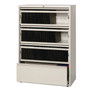 Lorell Lateral File, RCD, 4-Drawer, 36"x18-5/8"x52-1/2", Putty (LLR43510) Product Image 
