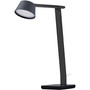 BLACK+DECKER Verve Adjustable LED Desk Lamp - LED Bulb - Adjustable, Dimmable, Adjustable Brightness, Clock, Durable, Wireless Charging, Swivel Base, Color Changing Mode - Aluminum - Desk Mountable - Black Product Image 