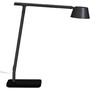 BLACK+DECKER Verve Adjustable LED Desk Lamp - LED Bulb - Adjustable, Dimmable, Adjustable Brightness, Clock, Durable, Wireless Charging, Swivel Base, Color Changing Mode - Aluminum - Desk Mountable - Black Product Image 
