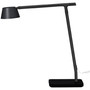 BLACK+DECKER Verve Adjustable LED Desk Lamp - LED Bulb - Adjustable, Dimmable, Adjustable Brightness, Clock, Durable, Wireless Charging, Swivel Base, Color Changing Mode - Aluminum - Desk Mountable - Black Product Image 