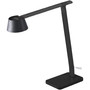 BLACK+DECKER Verve Adjustable LED Desk Lamp - LED Bulb - Adjustable, Dimmable, Adjustable Brightness, Clock, Durable, Wireless Charging, Swivel Base, Color Changing Mode - Aluminum - Desk Mountable - Black Product Image 
