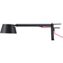 BLACK+DECKER Verve Adjustable LED Desk Lamp - LED Bulb - Adjustable, Dimmable, Adjustable Brightness, Clock, Durable, Swivel Base, Color Changing Mode - Aluminum - Desk Mountable - Black Product Image 