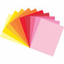 Tru-Ray Construction Paper - Construction, Art Project, Craft Project - 9" Width x 12" Length - Orange, Yellow, Electric Orange, Pink, Shocking Pink, Light Yellow, Pumpkin, Gold, Festive Red, Holiday Red - Sulphite Product Image 