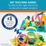 Tru-Ray Construction Paper - Art Project, Craft Project - 9" Width x 12" Length - Black, White - Sulphite, Fiber, Paper Product Image 