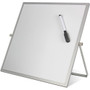 Flipside Dry-Erase Flip Easel - 12" (1 ft) Width x 12" (1 ft) Height - White Surface - Magnetic Product Image 