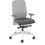 HON Nucleus Recharge Task Chair - Iron Ore Seat Color - Fabric Seat Material - Fog Back Color - Designer White Frame Color - Armrest Product Image 