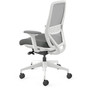 HON Nucleus Recharge Task Chair - Iron Ore Seat Color - Fabric Seat Material - Fog Back Color - Designer White Frame Color - Armrest Product Image 