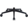 Lorell Mid-back Mesh Chair - Mid Back - 5-star Base - Black - Armrest Product Image 