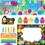 Trend Rainbow Birthday Wipe-Off Learning Set - Dry Erase Surface, Durable, Reusable Product Image 