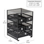 Mind Reader Network 5-Compartment Tea Bag Organizer - 30 x Tea Bag - 5 Compartment(s) - 5 Drawer(s) - 10" Height x 6.75" Width x 7" Length - Counter, Desktop, Tabletop Product Image 