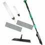 Unger Excella Floor Cleaning Straight Kit - For Floor - Ergonomic, Portable, Washable, Reusable, Handle - MicroFiber - Green, Black Product Image 