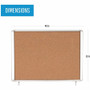 MasterVision Water-Resistant Enclosed Corkboard Product Image 
