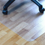 Floortex Ecotex Marvec BioPVC Chairmat - Hard Floor - 60" Length x 46" Width - Polyvinyl Chloride (PVC) - Clear Product Image 