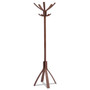 Alba High-capacity Wood Coat Stand - 5 Hooks - 71.7" Height - ABAPMCAFE Product Image 
