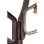 Alba High-capacity Wood Coat Stand - 5 Hooks - 71.7" Height - ABAPMCAFE Product Image 