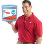 WypAll General Clean X60 Cloths, Jumbo Roll, 12.5 x 13.4, Blue, 1,100/Roll View Product Image