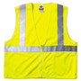 Ergodyne 8210Z Type R Economy Mesh Vest - Recommended for: Utility, Construction, Baggage Handling, Emergency, Warehouse - Extra Small - Zipper Closure - EGO21051 Product Image 
