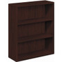 HON 10500 H105533 Bookcase - 43.4" Height x 36" Width x 13.1" Depth - 3 Shelve(s) - Flat Edge - Finish: Mahogany Product Image 