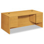 HON 10500 Series Double 3/4-Height Pedestal Desk, Left and Right: Box/File, 72" x 36" x 29.5", Harvest (HON10593CC) View Product Image