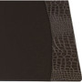 Protacini Castlerock Gray Italian Patent Leather 34" x 20" Side-Rail Desk Pad - Rectangular - 34" Width - DACP6201 Product Image 