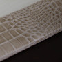 Protacini Breeze Beige Italian Patent Leather 34" x 20" Side-Rail Desk Pad - Rectangular - 34" Width - DACP6301 Product Image 
